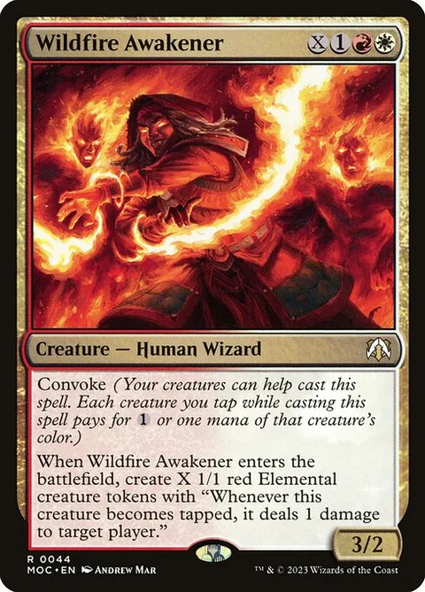 Wildfire Awakener, carte 44 de March of the Machine Commander