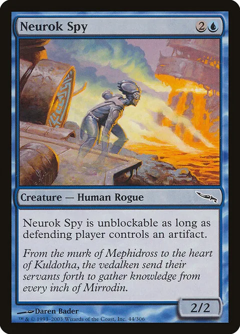 Neurok Spy, card 44 from Mirrodin