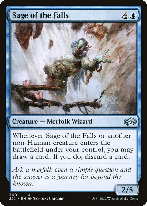 Sage of the Falls, card 340 from Jumpstart 2022