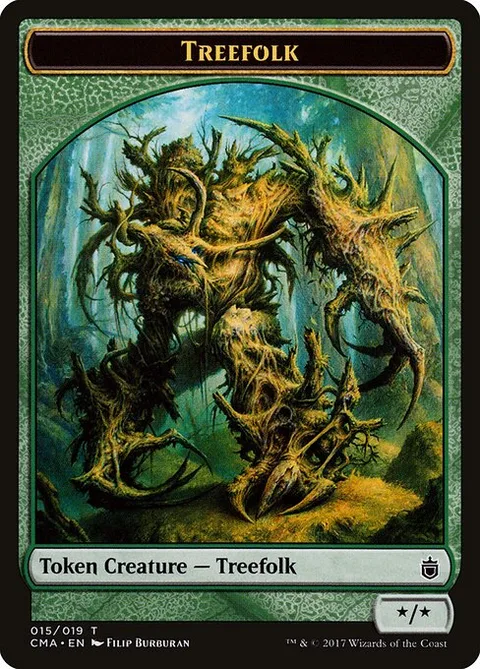 Treefolk, card 15 from Commander Anthology Tokens
