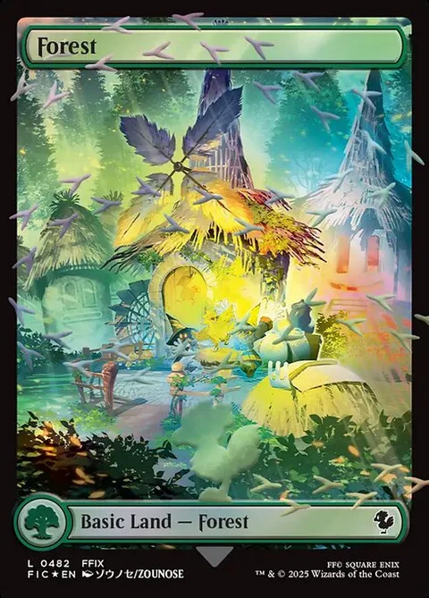 Forest, card 482 from Final Fantasy Commander