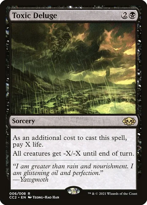 Toxic Deluge, carte 6 de Commander Collection: Black