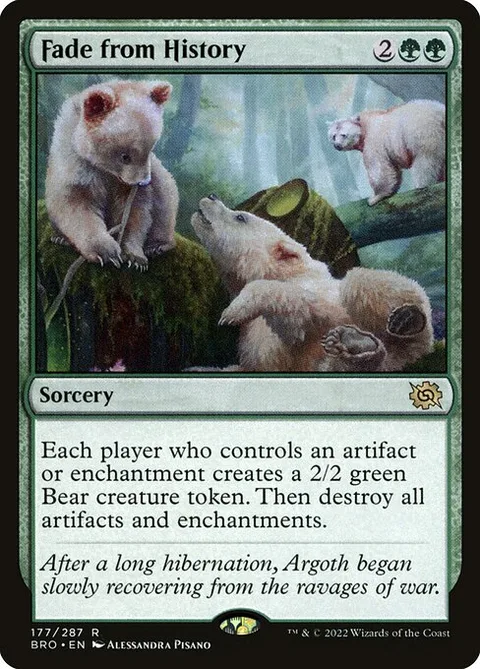 Fade from History, card 177 from The Brothers' War
