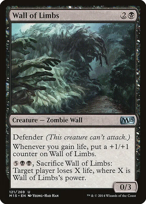 Wall of Limbs, card 121 from Magic 2015