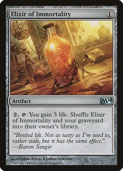 Elixir of Immortality, card 209 from Magic 2014