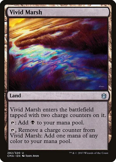 Vivid Marsh, card 282 from Commander Anthology