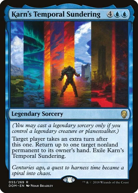 Karn's Temporal Sundering, card 55 from Dominaria