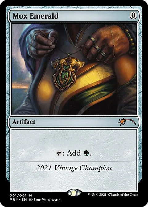 Mox Emerald, card 2021A from Vintage Championship