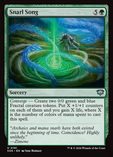 Snarl Song, card 161 from Secrets of Strixhaven