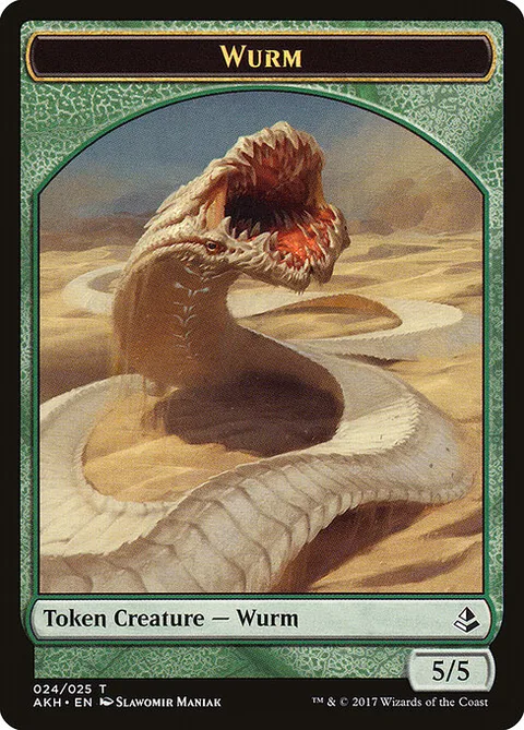 Wurm, card 24 from Amonkhet Tokens
