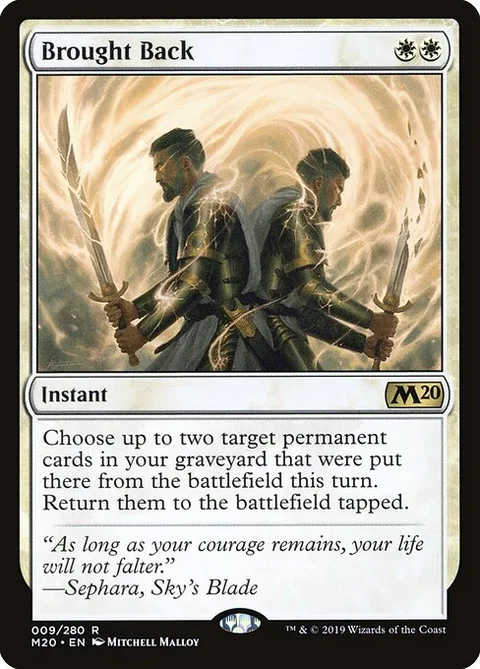 Brought Back, carte 9 de Core Set 2020