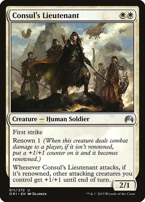 Consul's Lieutenant, card 11 from Magic Origins