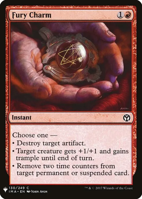 Fury Charm, carte IMA-130 de The List
