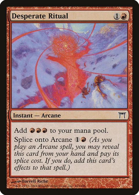 Desperate Ritual, card 163 from Champions of Kamigawa
