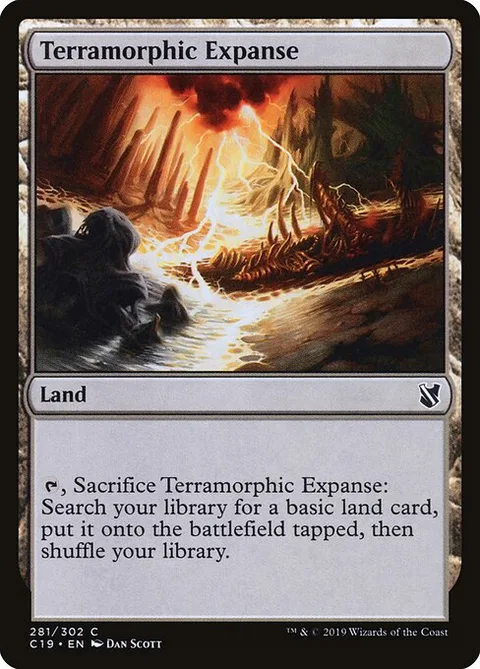 Terramorphic Expanse, carte 281 de Commander 2019