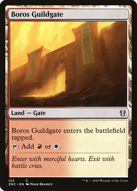 Boros Guildgate, carte 123 de Zendikar Rising Commander