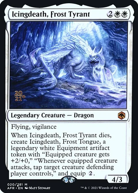 Icingdeath, Frost Tyrant, carte 20s de Adventures in the Forgotten Realms Promos