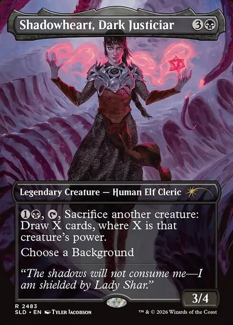 Shadowheart, Dark Justiciar, carte 2483 de Secret Lair Drop