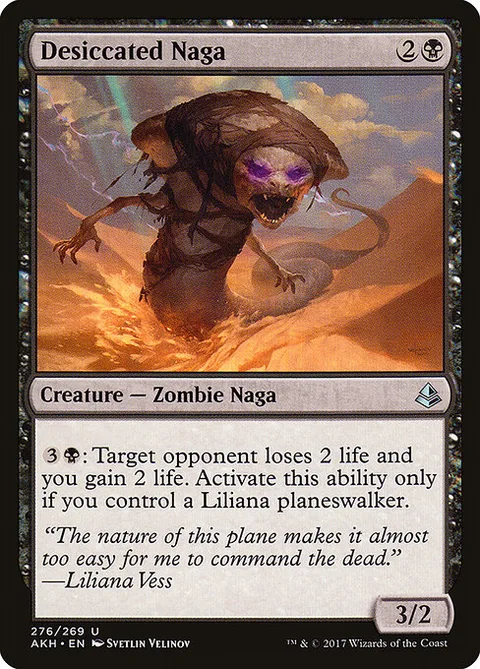 Desiccated Naga, card 276 from Amonkhet