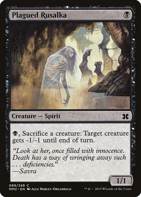 Plagued Rusalka, card 89 from Modern Masters 2015