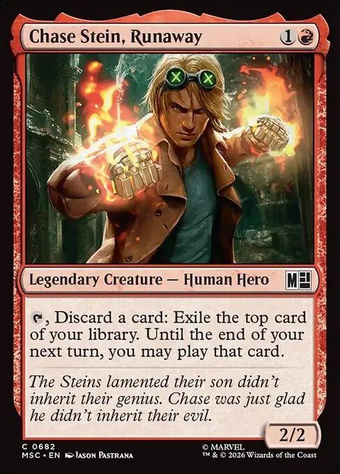 Chase Stein, Runaway, card 682 from Marvel Super Heroes Commander