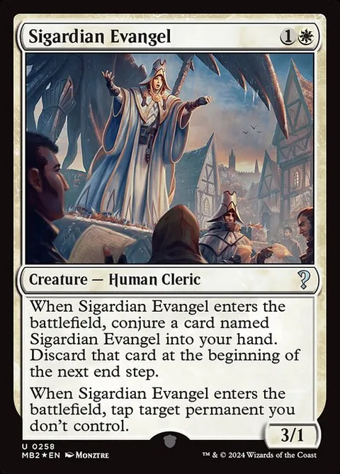 Sigardian Evangel, card 258 from Mystery Booster 2