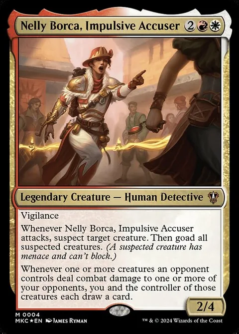 Nelly Borca, Impulsive Accuser, carte 4 de Murders at Karlov Manor Commander