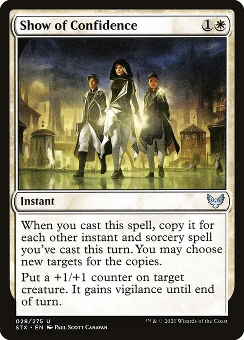 Show of Confidence, carte 28 de Strixhaven: School of Mages