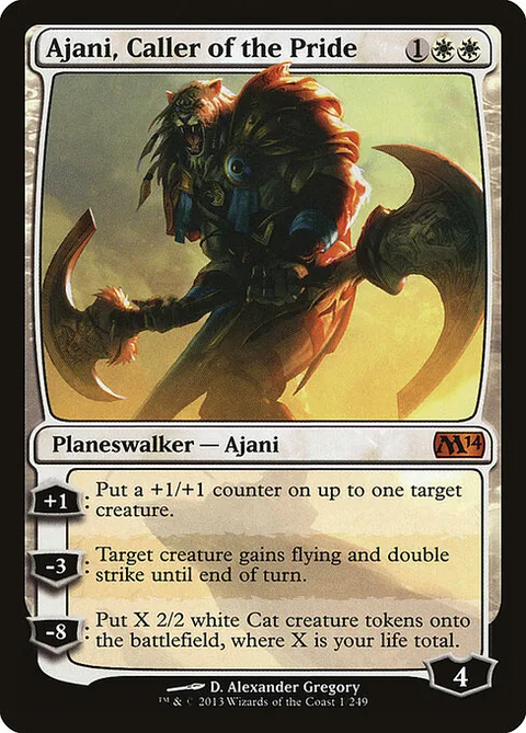 Ajani, Caller of the Pride, card 1 from Magic 2014