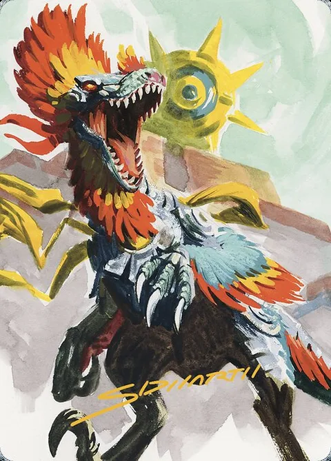 Pantlaza, Sun-Favored // Pantlaza, Sun-Favored, carte 75 de The Lost Caverns of Ixalan Art Series