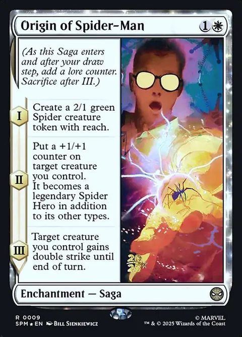 Origin of Spider-Man, card 9s from Marvel's Spider-Man Promos