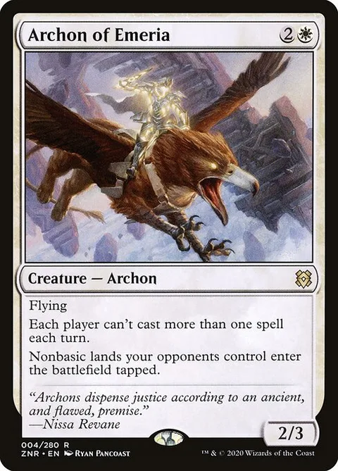 Archon of Emeria, carte 4 de Zendikar Rising
