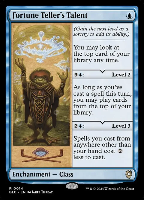 Fortune Teller's Talent, card 14 from Bloomburrow Commander