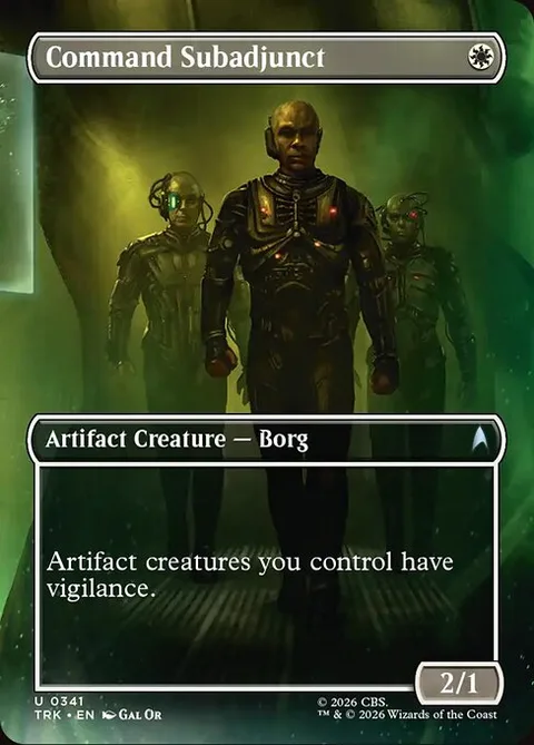 Command Subadjunct, card 341 from Star Trek