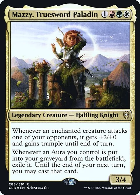 Mazzy, Truesword Paladin, carte 283s de Battle for Baldur's Gate Promos