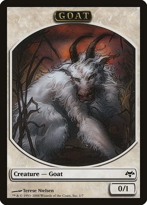 Goat, card 1 from Eventide Tokens