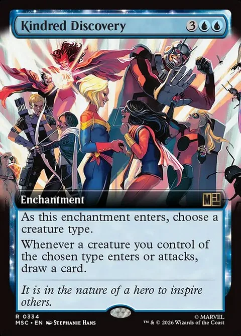 Kindred Discovery, card 334 from Marvel Super Heroes Commander