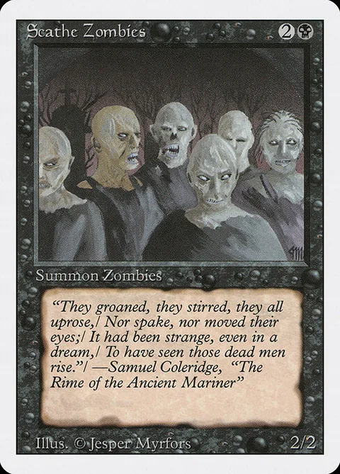 Scathe Zombies, carte 127 de Revised Edition