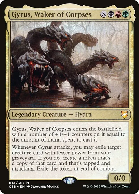 Gyrus, Waker of Corpses, card 41 from Commander 2018