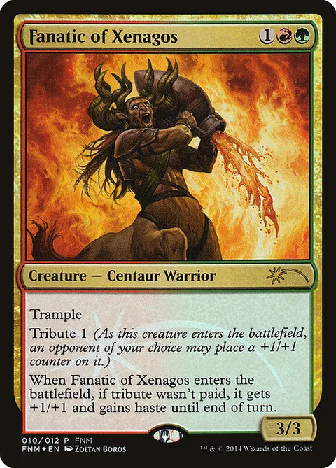 Fanatic of Xenagos, card 10 from Friday Night Magic 2014