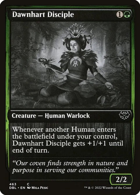 Dawnhart Disciple, card 463 from Innistrad: Double Feature
