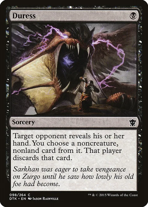 Duress, card 98 from Dragons of Tarkir