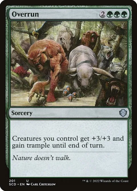 Overrun, card 201 from Starter Commander Decks