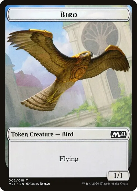 Bird, card 2 from Core Set 2021 Tokens