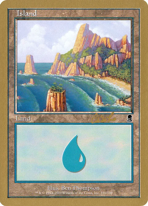 Island, card cr336 from World Championship Decks 2002