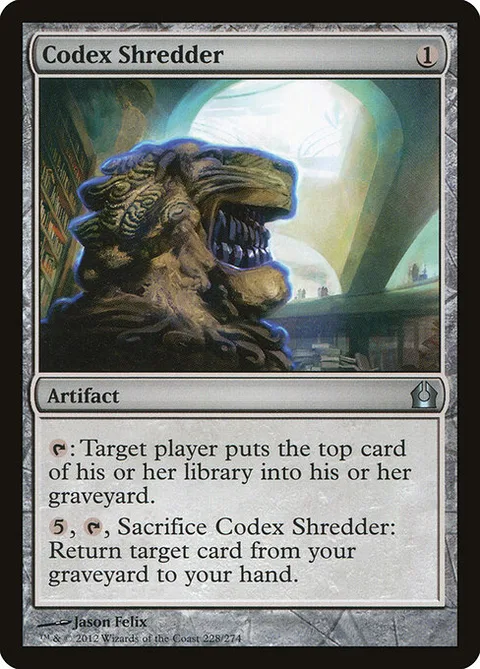 Codex Shredder, card 228 from Return to Ravnica