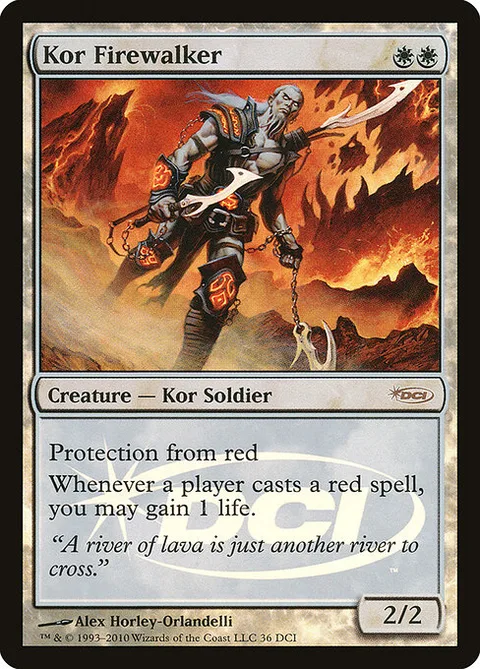 Kor Firewalker, carte 36 de DCI Promos