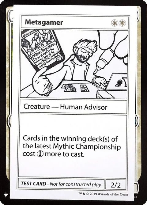Metagamer, card 8 from Mystery Booster Playtest Cards 2019