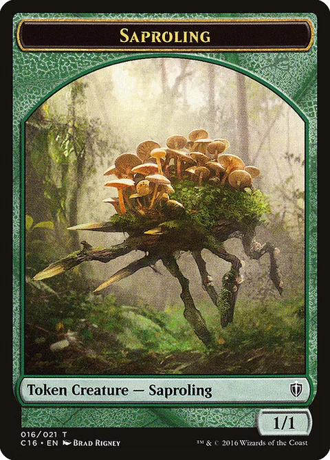 Saproling, carte 16 de Commander 2016 Tokens