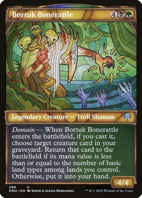 Bortuk Bonerattle, carte 296 de Dominaria United